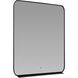 Avior 36 X 24 inch Black LED Lighted Mirror, Vanita by Oxygen