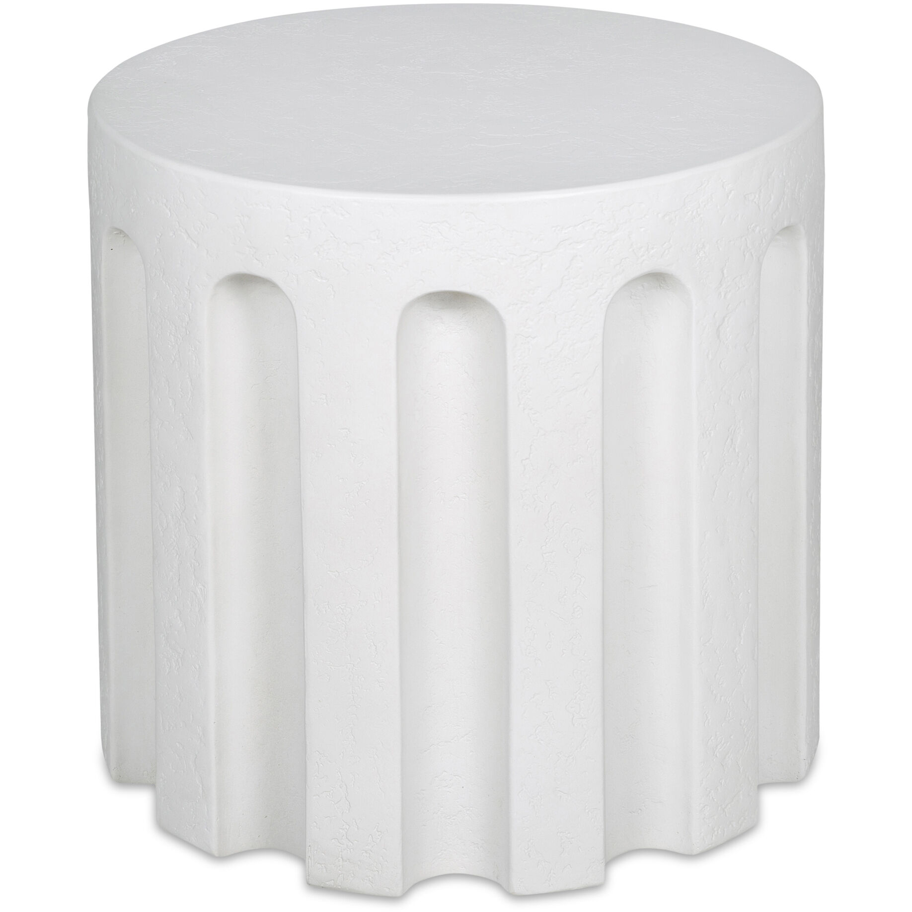 Eris 18 X 17.5 inch White Outdoor Accent Table