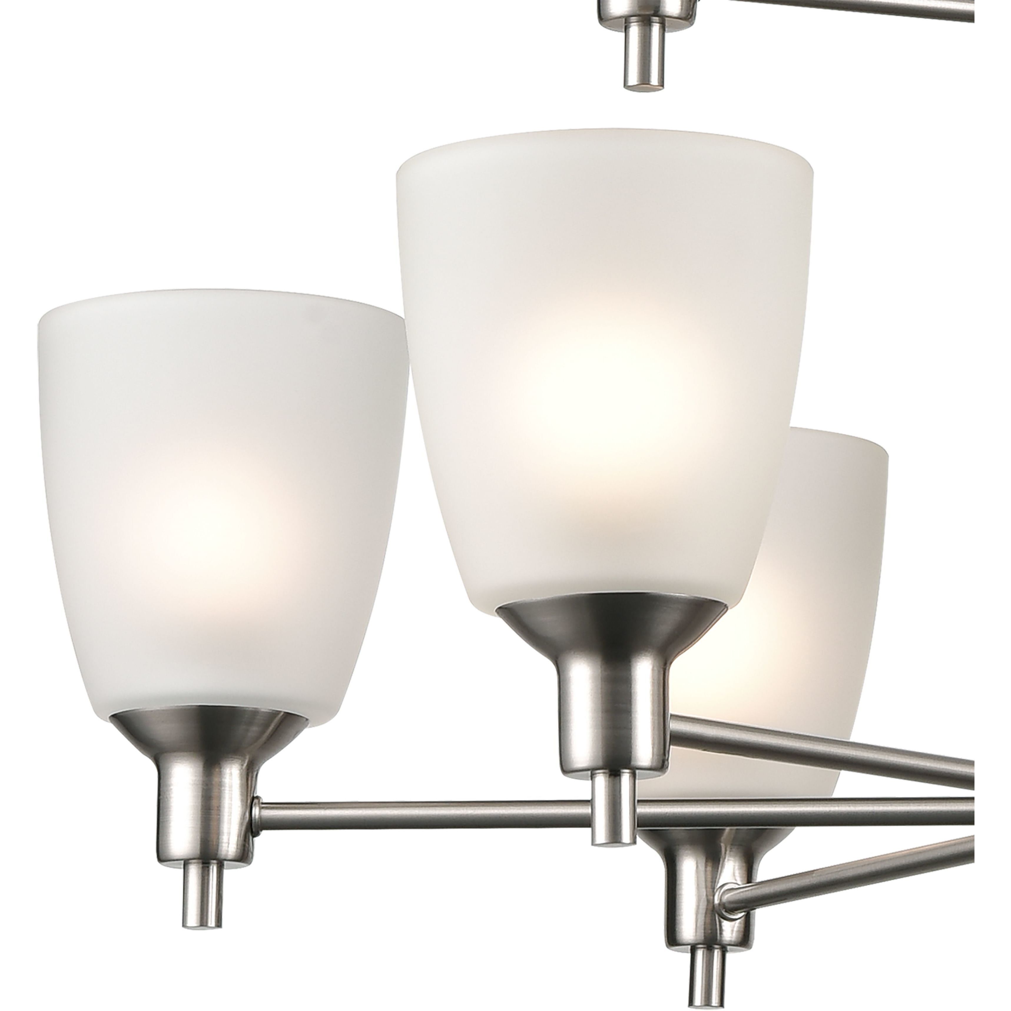 Jackson 9 Light 29 inch Brushed Nickel Chandelier Ceiling Light