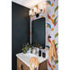 Kline LED 23.75 inch Black Bath Light Wall Light