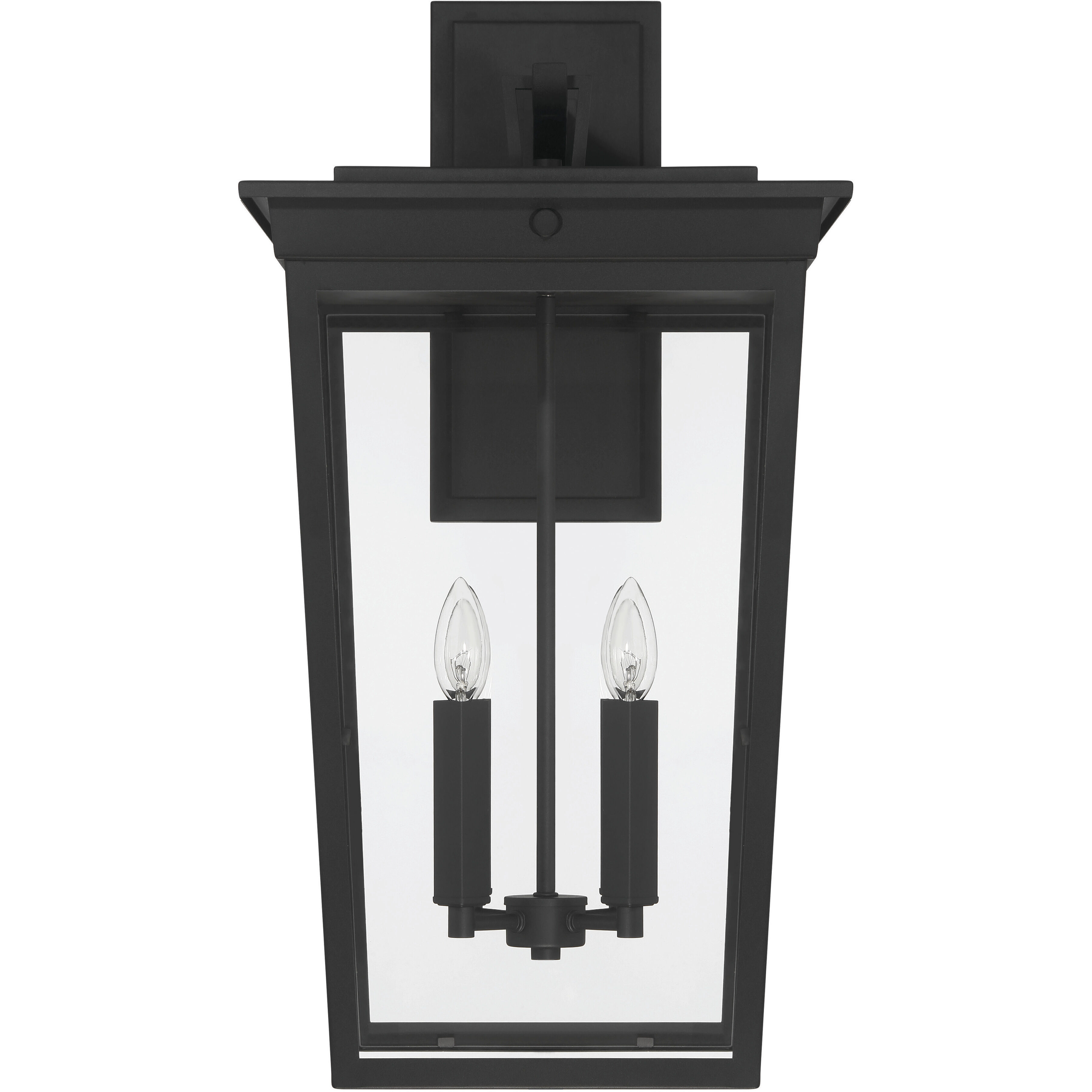Duncan 4 Light 27.5 inch Textured Black Outdoor Wall Lantern
