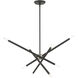 Soho 8 Light 32 inch Scandinavian Gray Linear Chandelier Ceiling Light