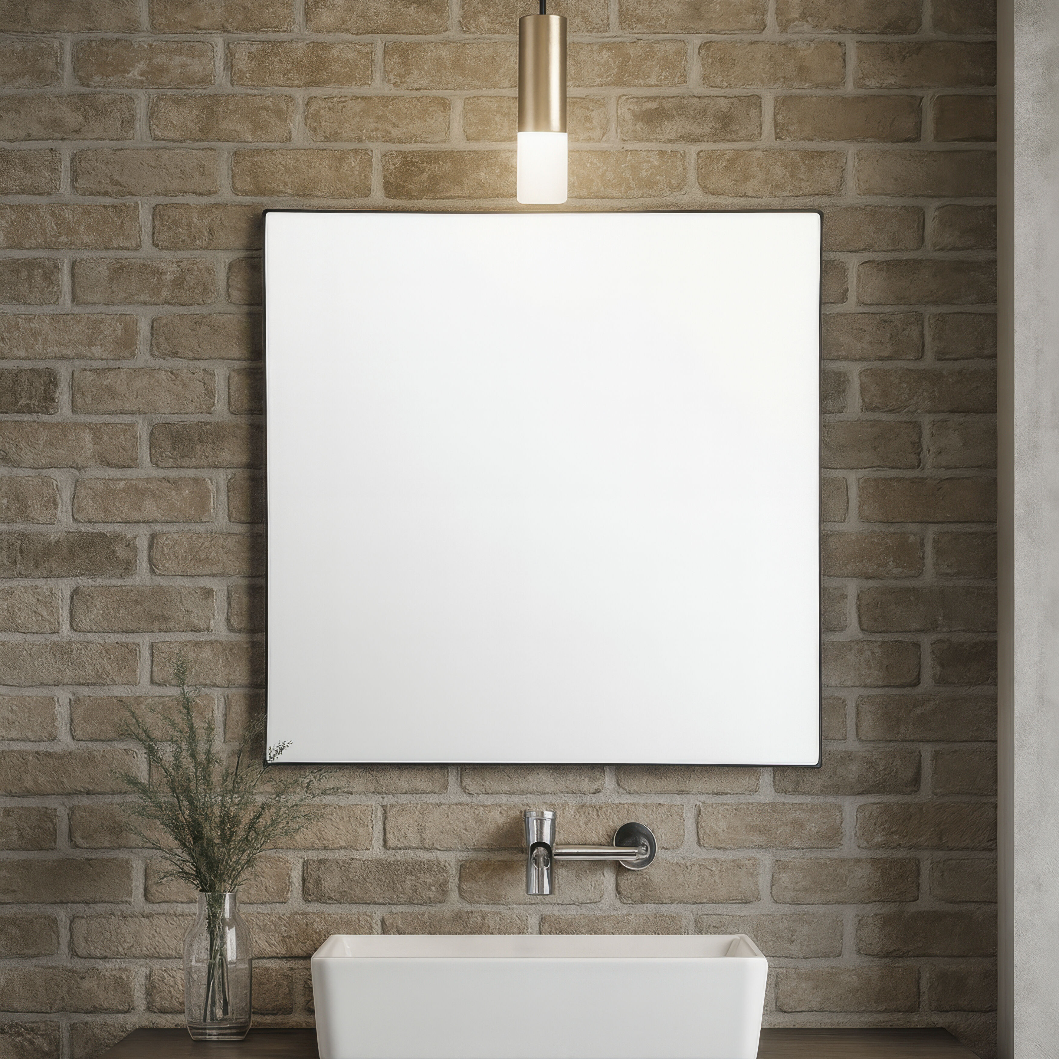 Kye 40 X 40 inch Black Wall Mirror, Varaluz Casa