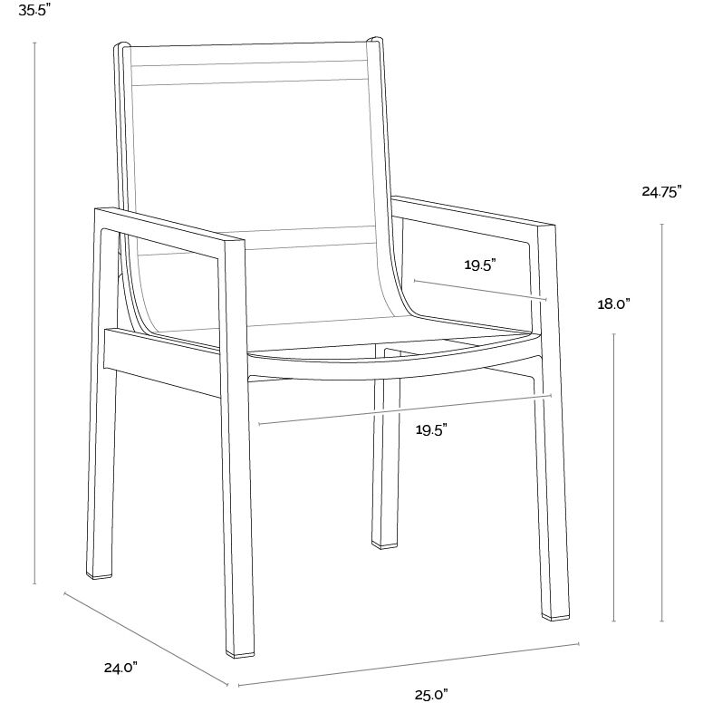 Merano Black Outdoor Dining Armchair, Set Of 2