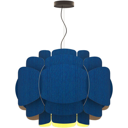 Bella 30 inch Blue Pendant Ceiling Light in Blue/Ash, WEP Collection