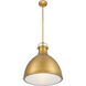Lynk 1 Light 16.5 inch Legacy Brass Pendant Ceiling Light