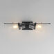 Finch 2 Light 26 inch Dark Bronze and Antique Brass Wall Sconce Wall Light in Seedy, Dark BronzeandAntique Brass