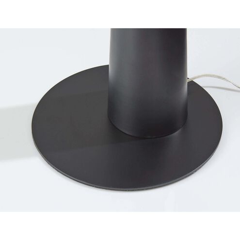 Leroy 66 inch 150.00 watt Black and Antique Brass Arc Floor Lamp Portable Light