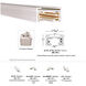 J 2-Circuit Track 120 White Track Component Ceiling Light