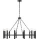 Winton 12 Light 35 inch Matte Black Chandelier Ceiling Light