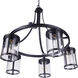 Elliot 5 Light 27 inch Flat Black Chandelier Ceiling Light