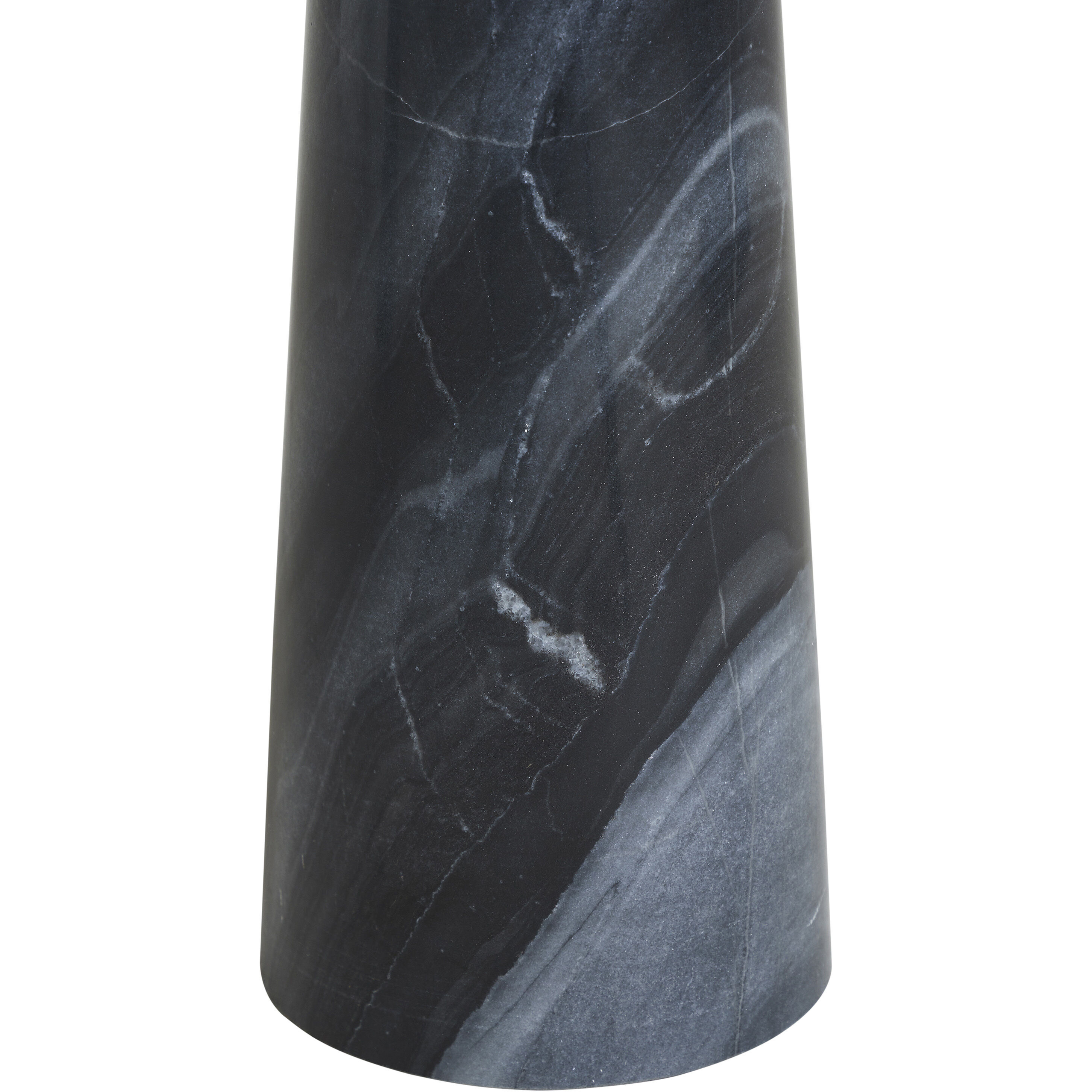 Mercura 22 X 8 inch Black Marble Side Table