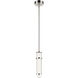 Riven LED Polished Nickel Mini Pendant Ceiling Light