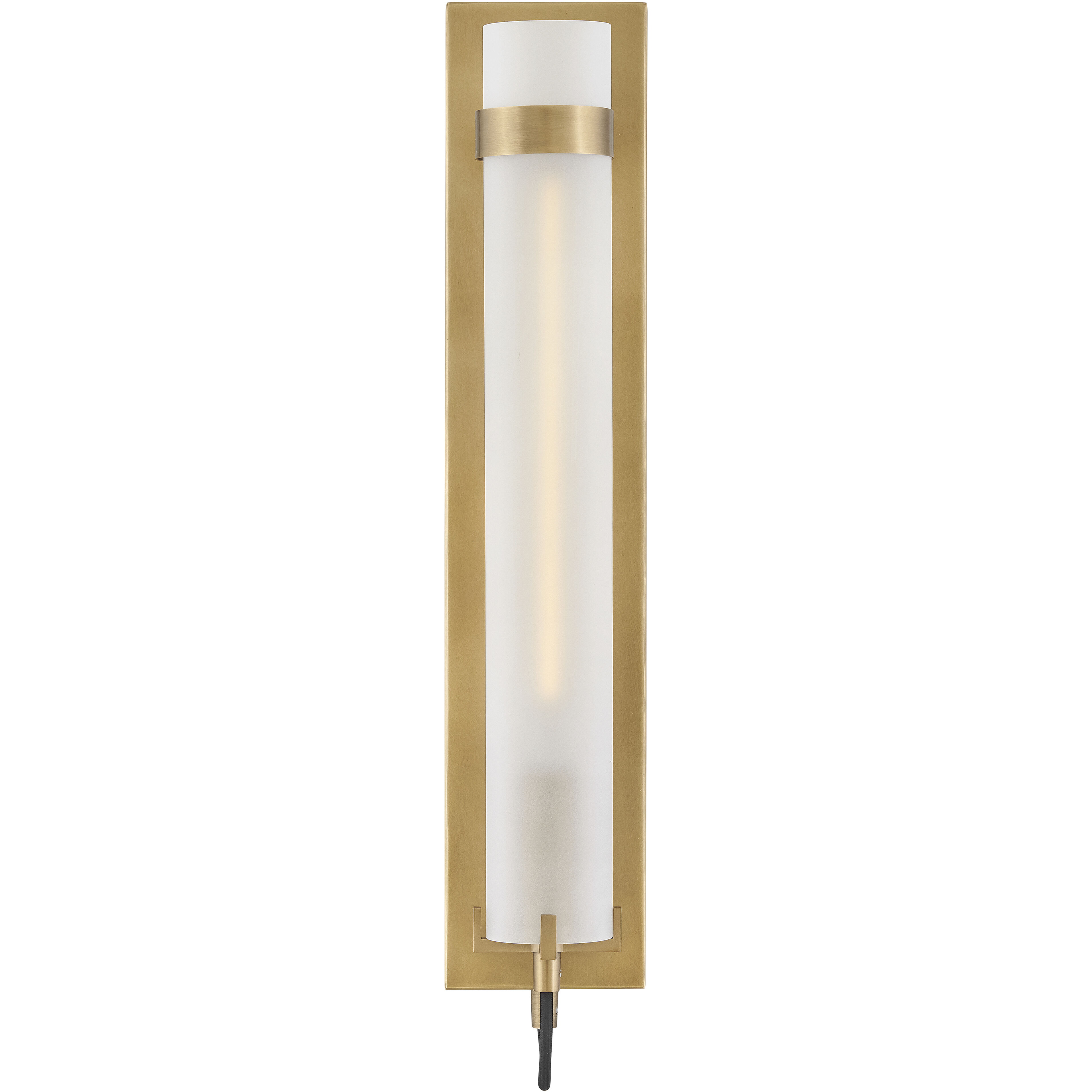 Ryden 1 Light 4.5 inch Heritage Brass Sconce Wall Light in Etched White