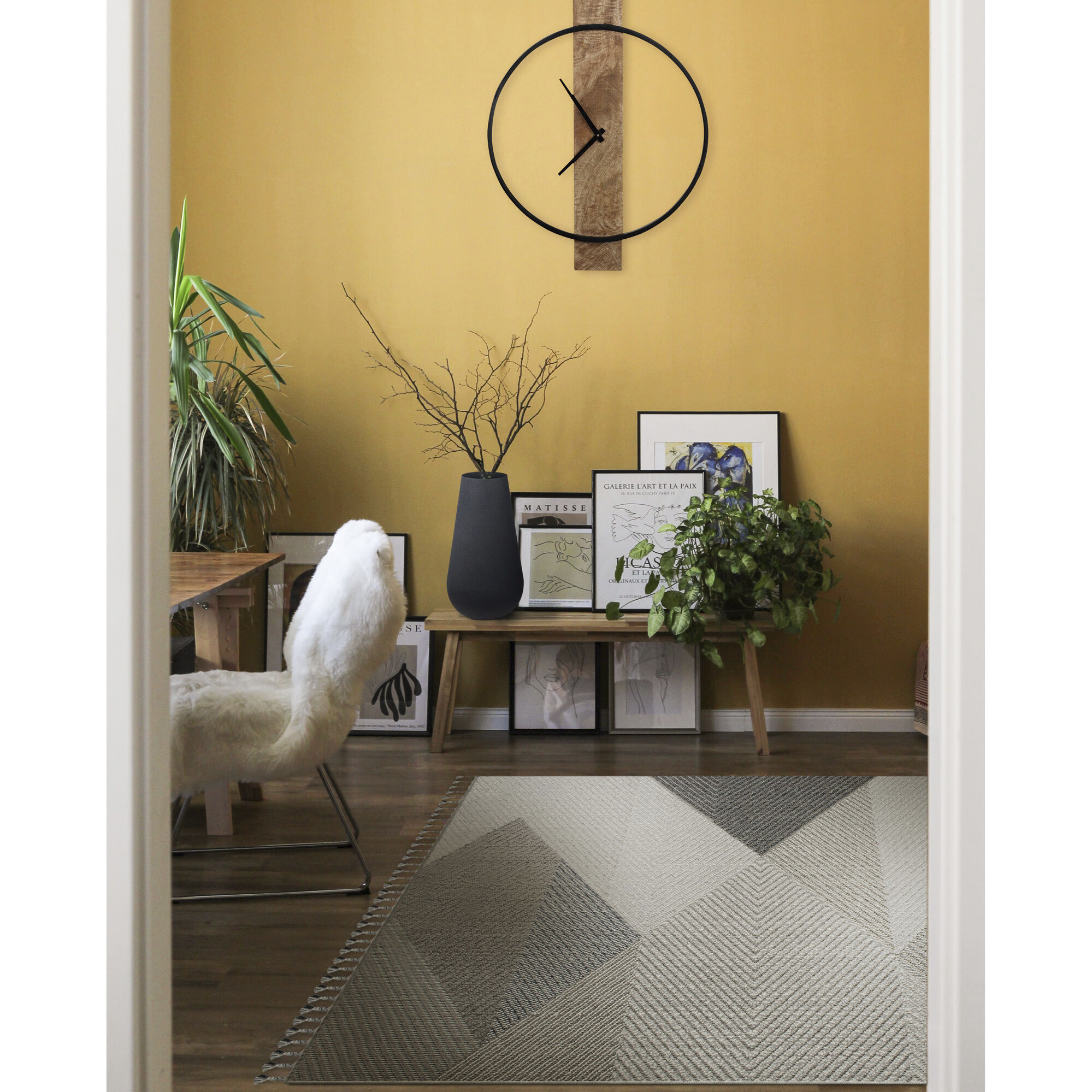 Ambrose 120 X 120 inch Grey Indoor Rug, Small