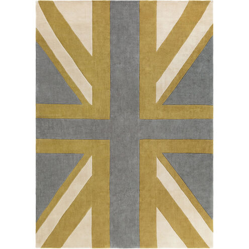 Cosmopolitan 156 X 108 inch Olive, Medium Gray, Beige Rug