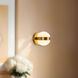 Selene 5 inch Brushed Gold Wall Sconce Wall Light
