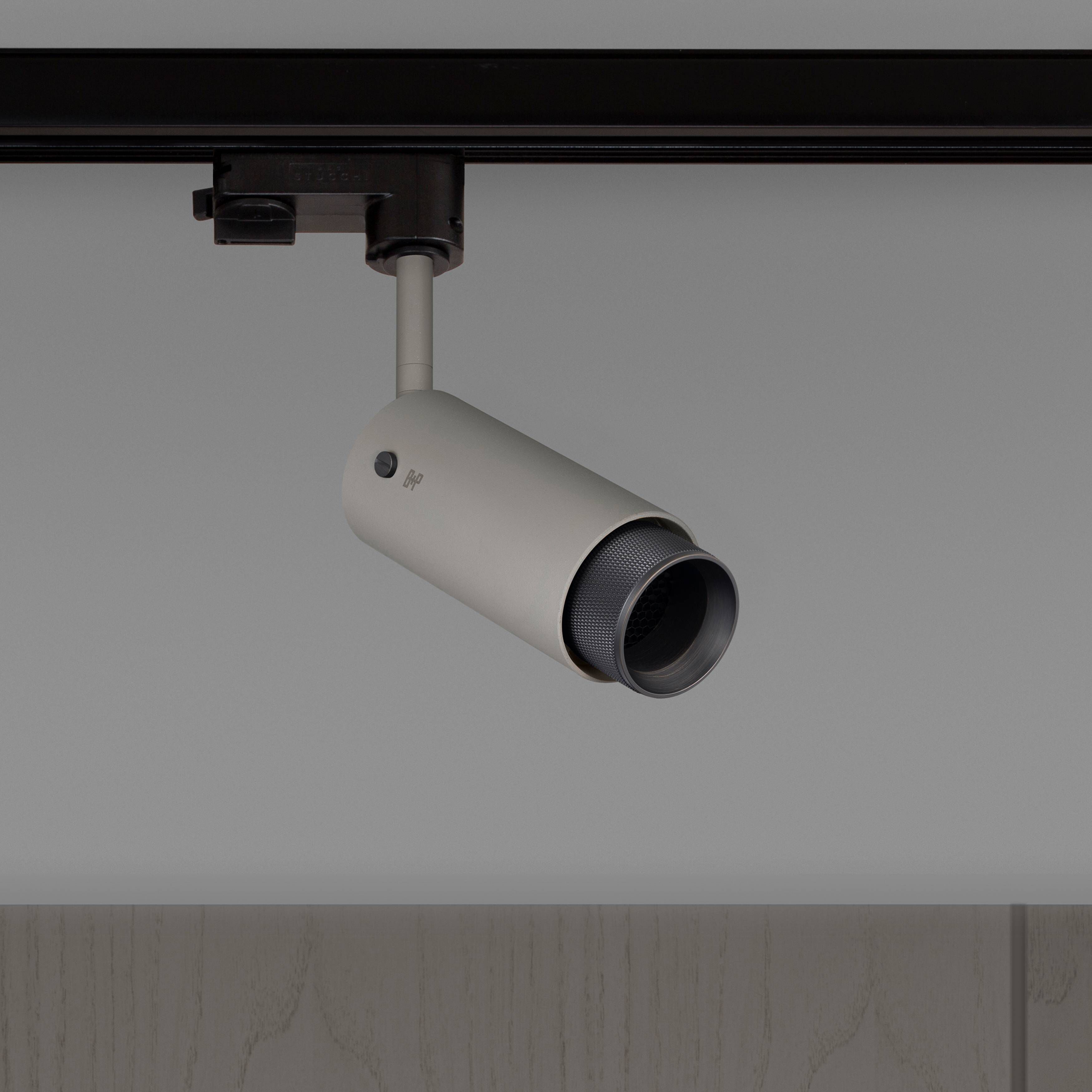 Exhaust Track 1 Light 110-120 Stone / Smoked Bronze Spotlight Ceiling Light