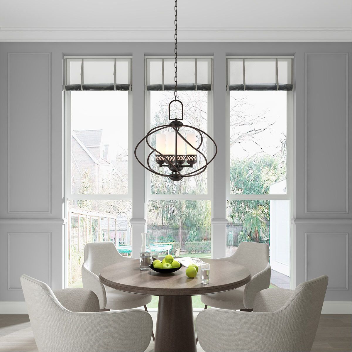 Westfield 4 Light 22 inch Olde Bronze Chandelier Ceiling Light