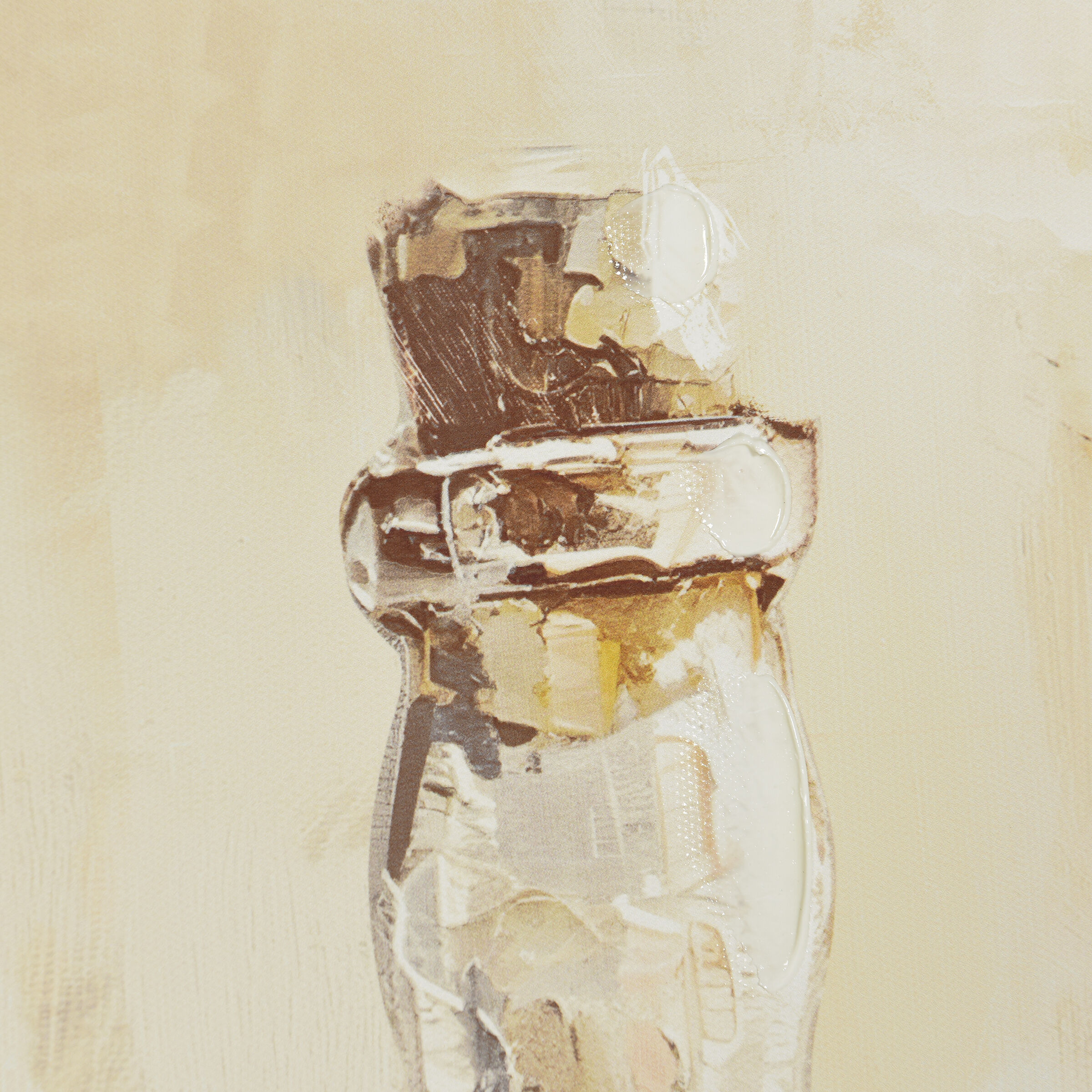 Sisters Orange and Red and Cream Wall Art