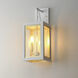 Neoclass 2 Light 18 inch White/Gold Outdoor Wall Mount