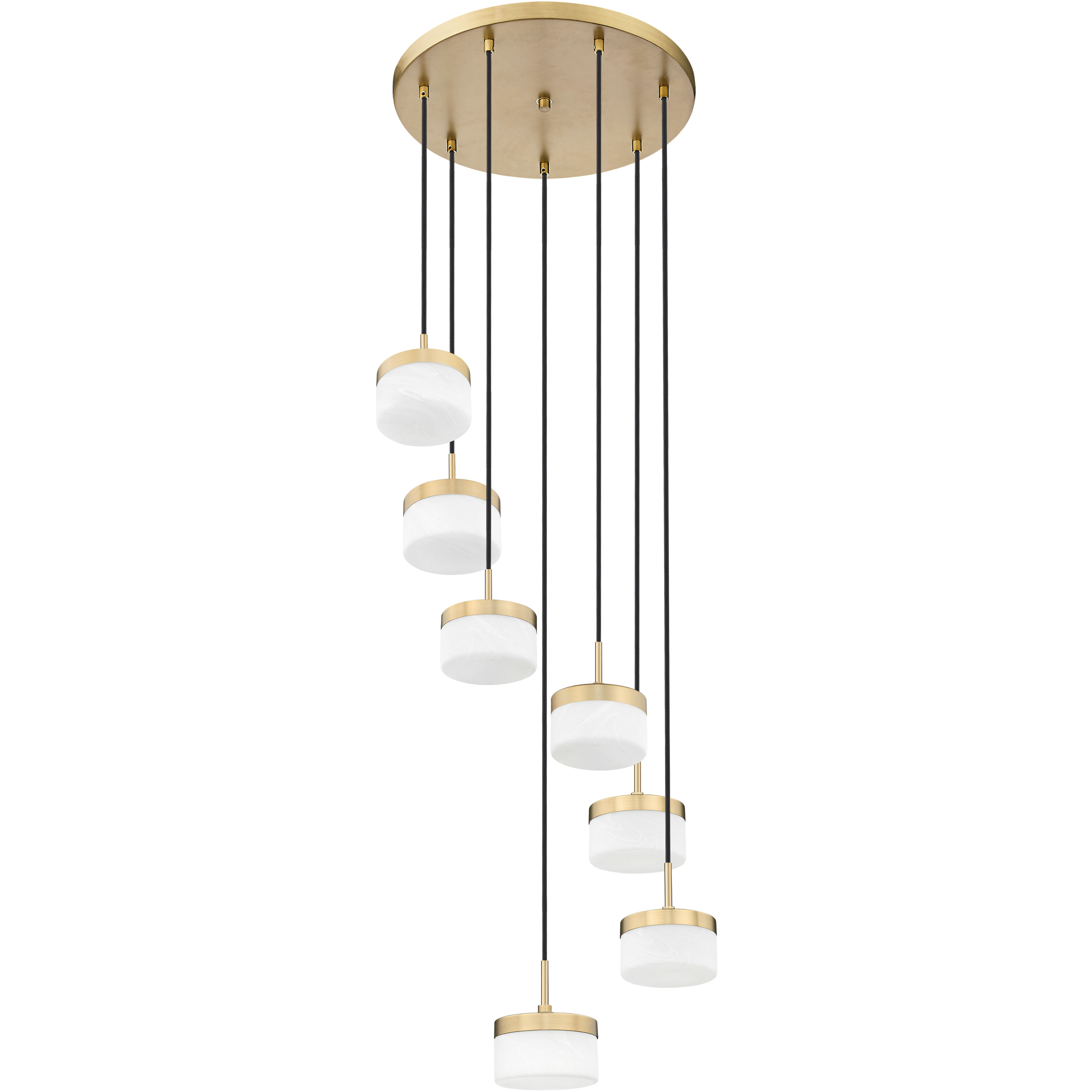 Renaud LED 21 inch Modern Gold Chandelier Ceiling Light