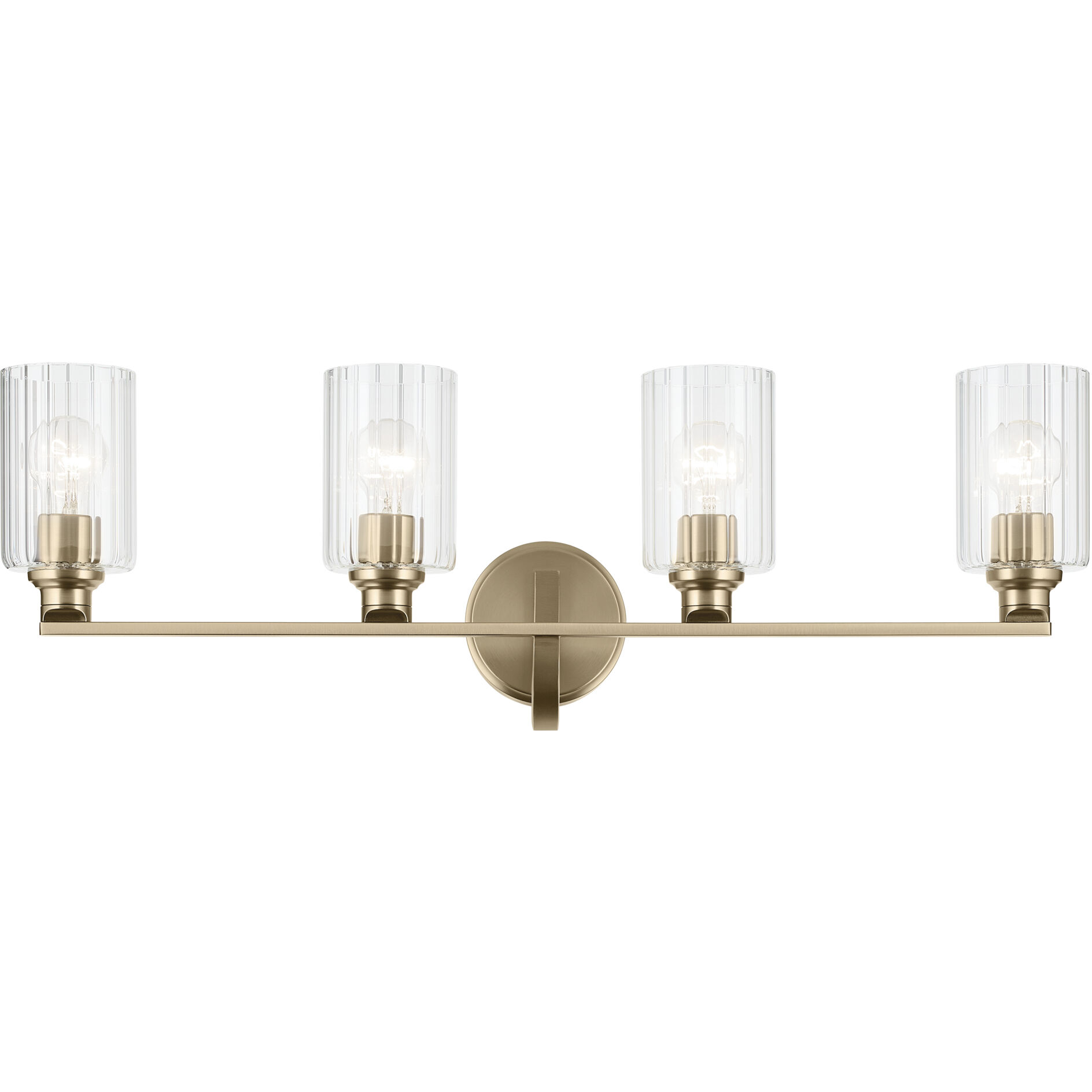 Gioe 4 Light 32.25 inch Champagne Bronze Vanity Light Wall Light
