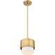 Counterpoint 1 Light 7.25 inch Modern Gold Pendant Ceiling Light