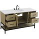Lennox 60 X 34 inch Honey Brown Bathroom Vanity Cabinet