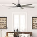 Gravity 72 inch Matte Black with Dark Gray Oak/Matte Black Blades Ceiling Fan