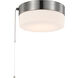 Brentwood LED 8 inch Brushed Nickel Flush Mount Ceiling Light