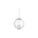 Modern 3 Light 13.75 inch Chrome Pendant Ceiling Light