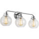 Sean Lavin Clara 3 Light 24 inch Chrome Vanity Light Wall Light