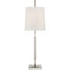 Thomas O'Brien Lexington 31.75 inch 60 watt Polished Nickel with Crystal Table Lamp Portable Light in Polished Nickel and Crystal, Medium