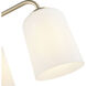 Laphia 4 Light 28 inch Modern Gold Vanity Light Wall Light