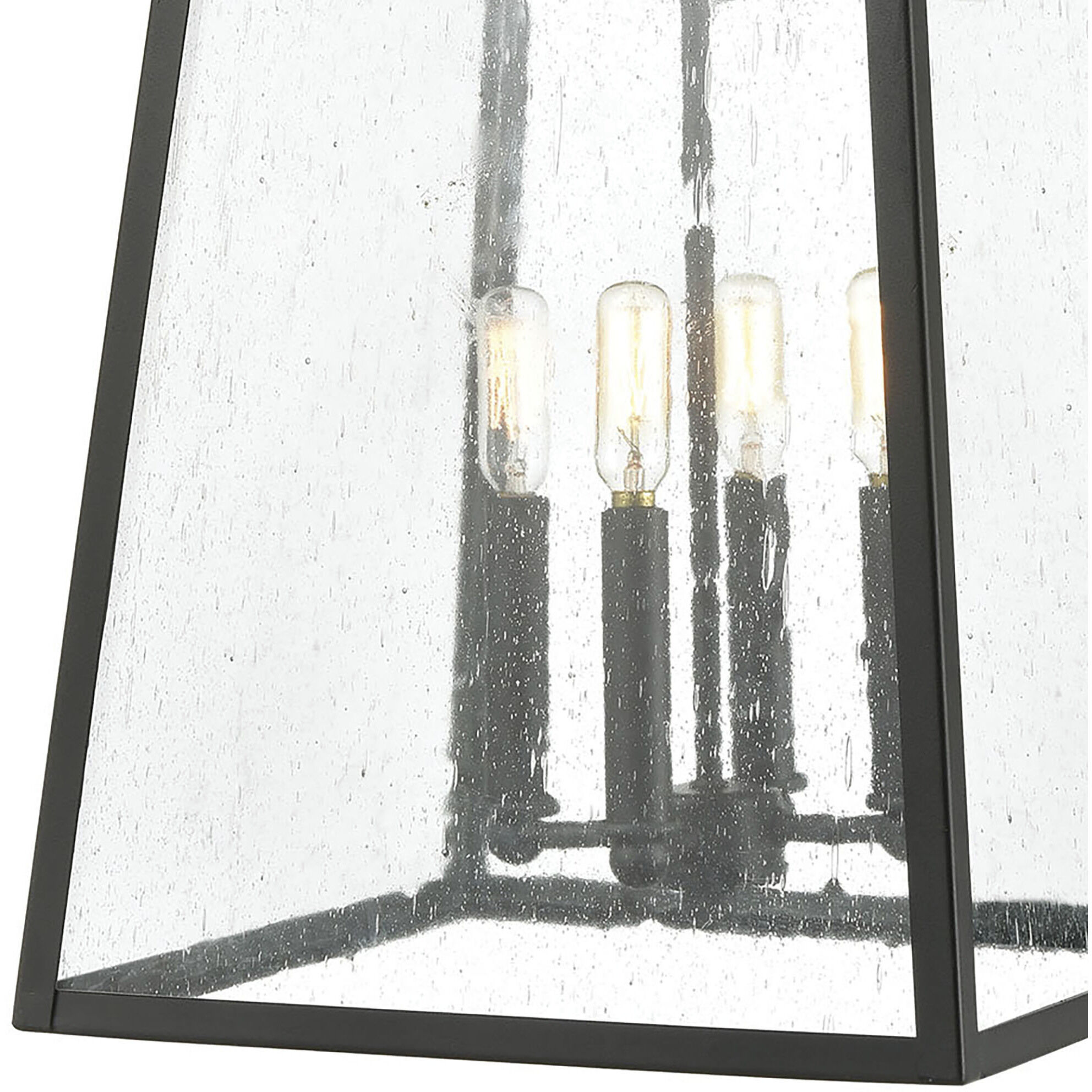 Meditterano 4 Light 27 inch Matte Black Outdoor Sconce