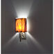 Dessy One / 8 1 Light 14 inch Stainless Steel ADA Wall Sconce Wall Light in Root Beer, White, Double Glass