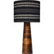 Elixir 29.5 inch 40.00 watt Walnut and Antique Brass Table Lamp Portable Light