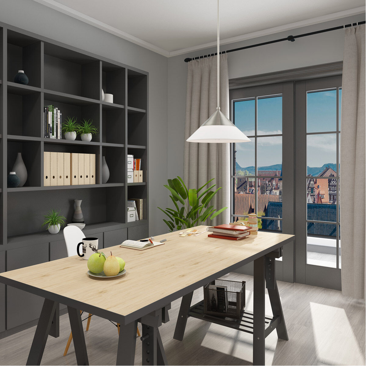 Stockholm 1 Light 15 inch Brushed Nickel Mini Pendant Ceiling Light