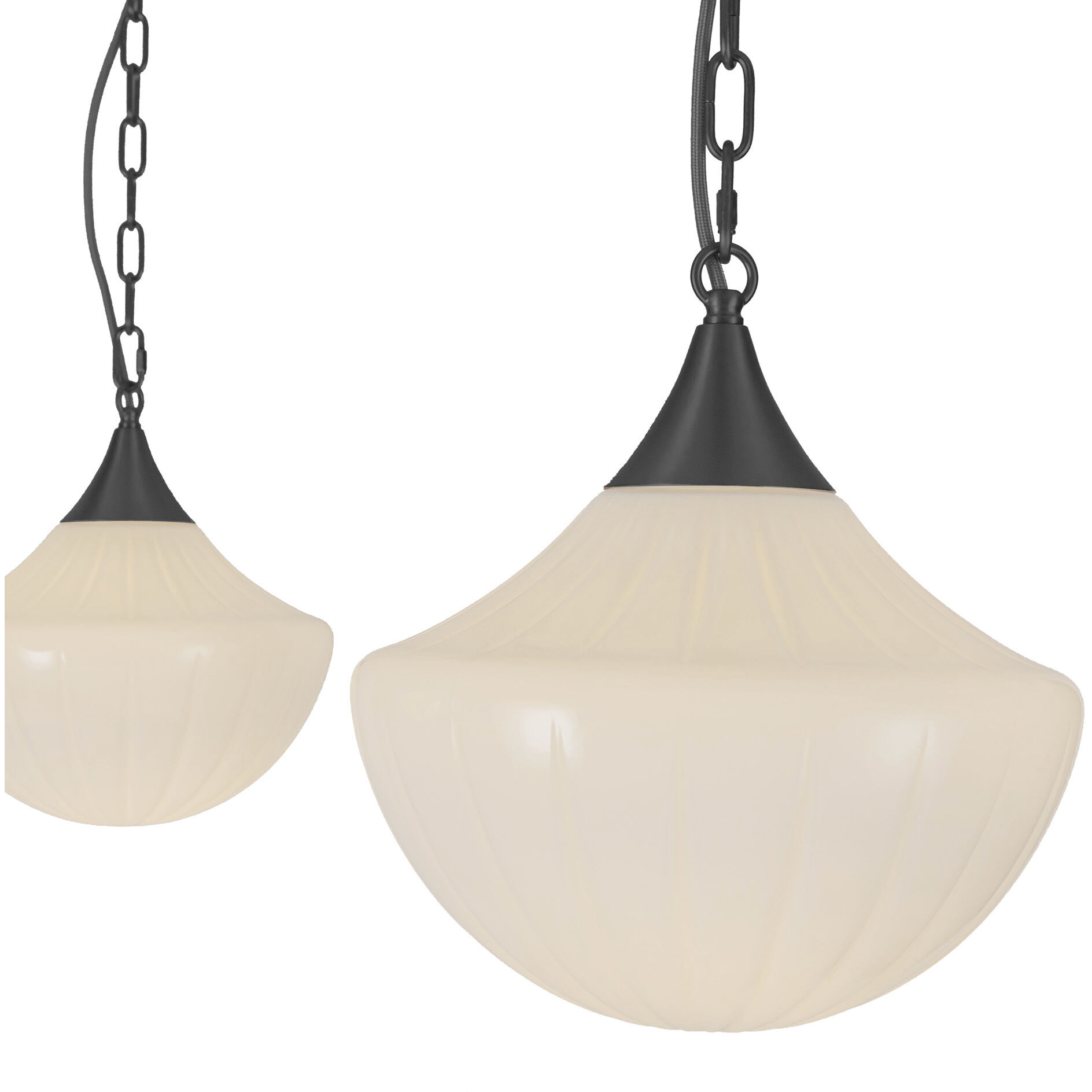 Alora Mood Farrah Multi Pendant Ceiling Light in Matte Black