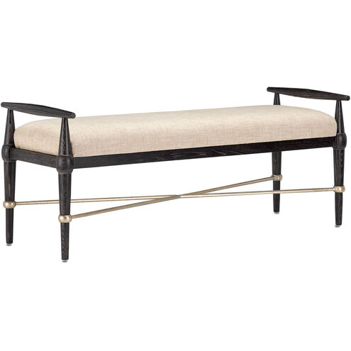 Perrin Ebonized Taupe/Silver Granello Bench