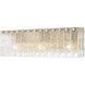 Glacier 3 Light 24 inch Modern Gold Vanity Wall Light