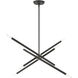 Soho 8 Light 32 inch Scandinavian Gray Linear Chandelier Ceiling Light