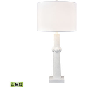 Calvin 32.5 inch 9.00 watt Plaster White Table Lamp Portable Light