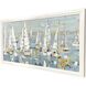 Regatta Blue and Green and Multi and Yellow Framed Art