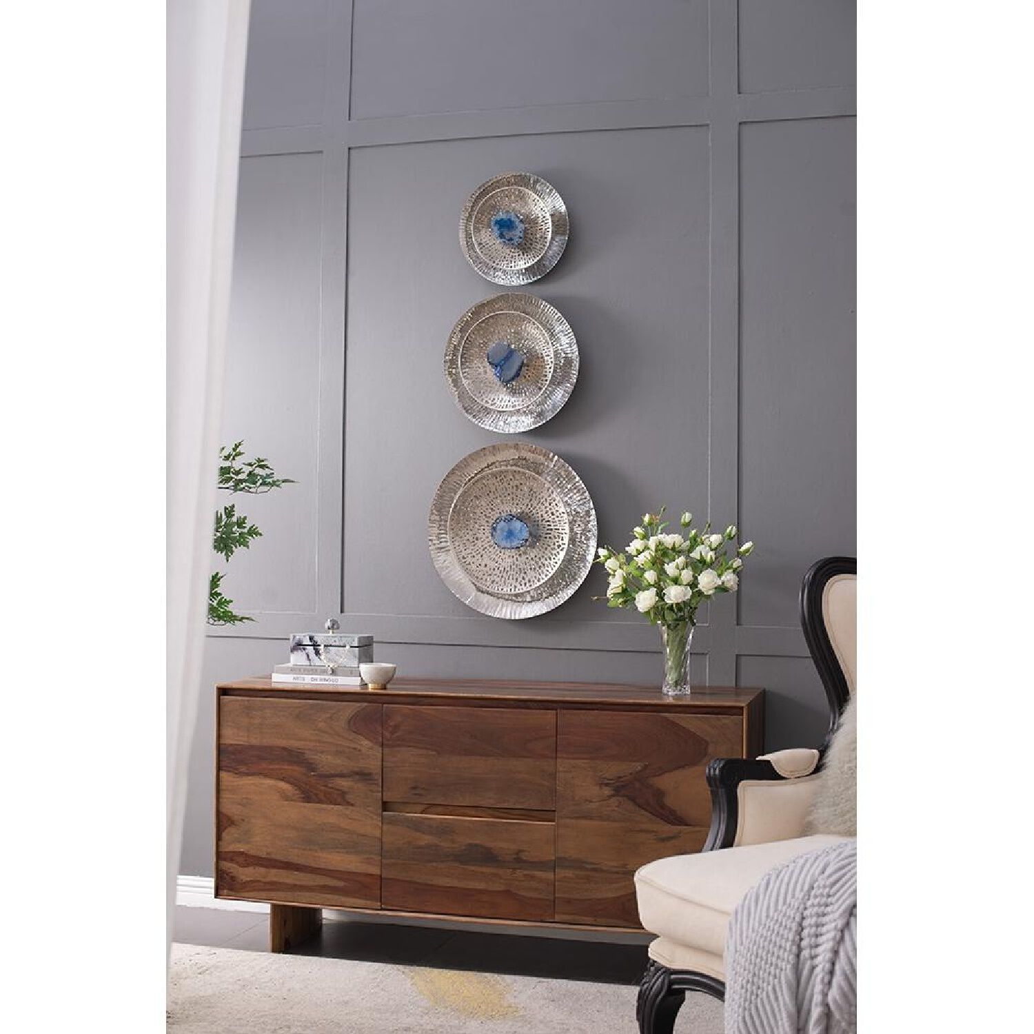 Dex Blue/Gold/Shiny Polish Wall Décor