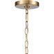 Mendoza 3 Light 10 inch Brushed Gold Pendant Ceiling Light