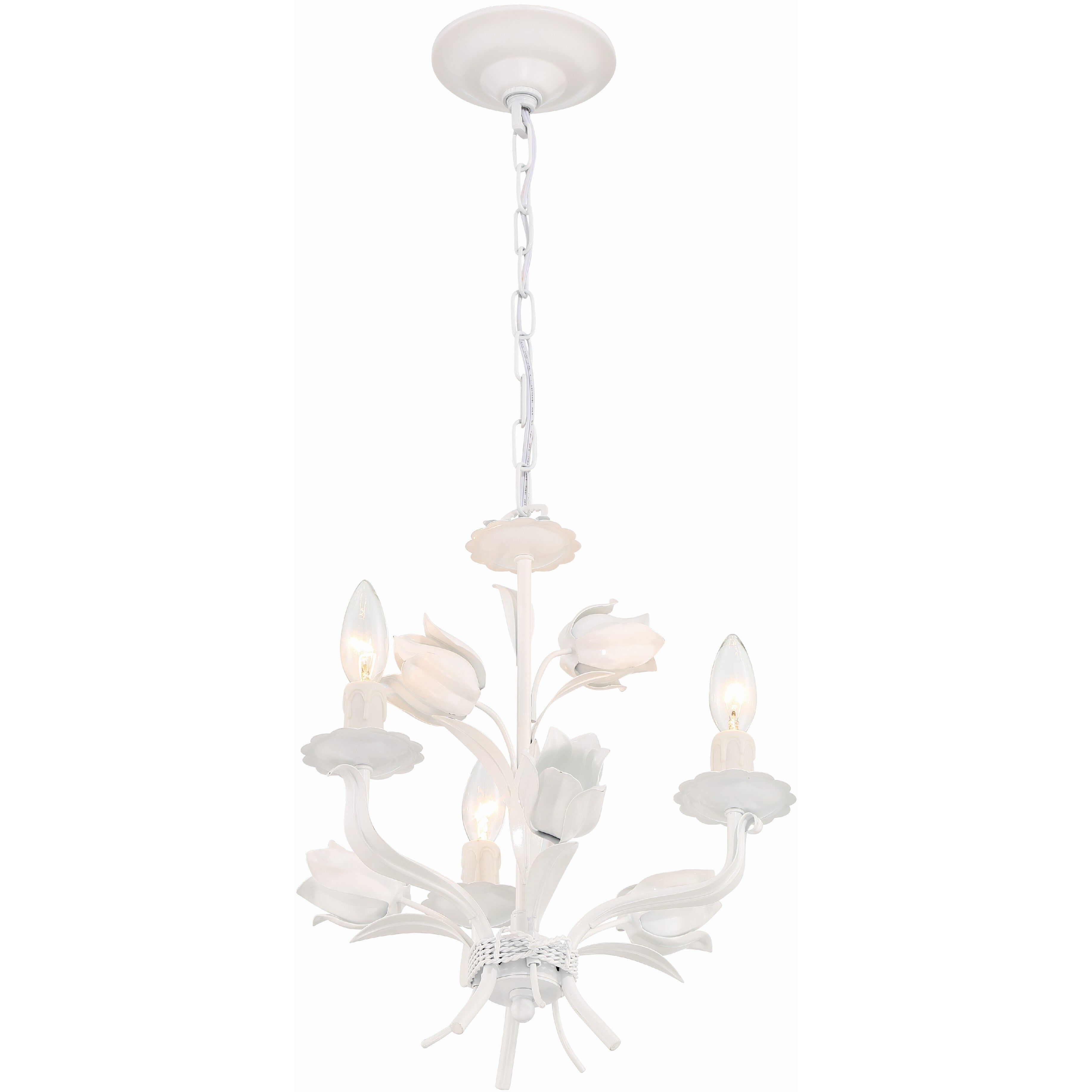 Southport 3 Light 14 inch Wet White Mini Chandelier Ceiling Light