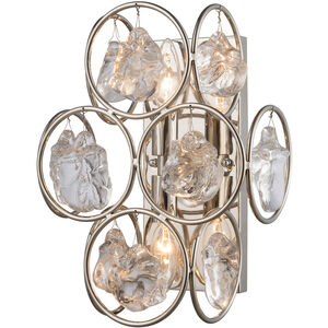 Baltimore 2 Light 10 inch Polished Nickel Sconce Wall Light