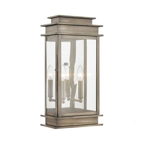 Princeton 2 Light 19 inch Vintage Pewter Outdoor Wall Lantern